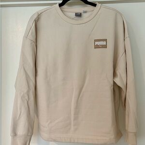 Puma Women’s Beige Crewneck Sweater